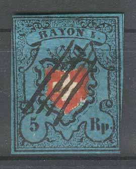 Schweiz 1850: RAYON I - Befund 04467