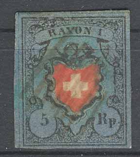 Schweiz 1850: RAYON I - Befund 04909